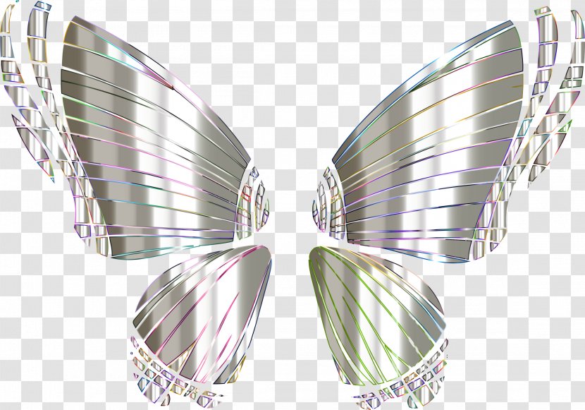 Butterfly Clip Art - Web Design - Silhouette Prismatic Color Transparent PNG