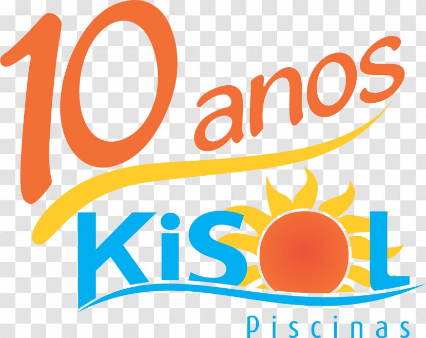 Logo Kisol Piscinas Clip Art Brand - 10 Anos Transparent PNG