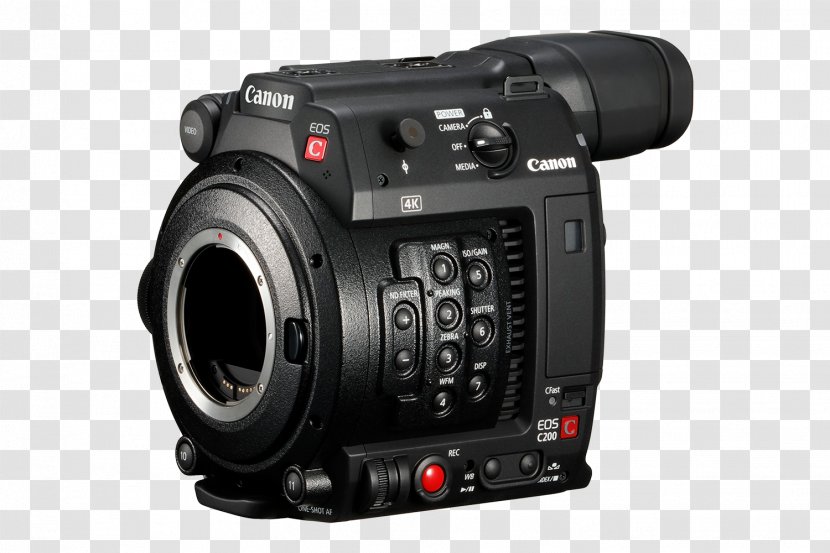 Canon EF Lens Mount Cinema EOS C200 Camera - Accessory Transparent PNG