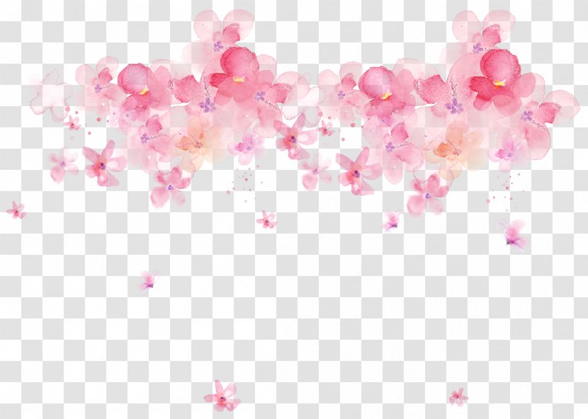 Watercolor: Flowers Floral Design Watercolor Painting - Dusky Pink Transparent PNG