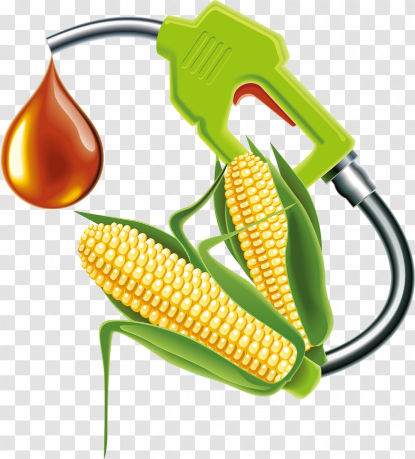 Filling Station Gasoline Fuel Clip Art - Two Corn Transparent PNG