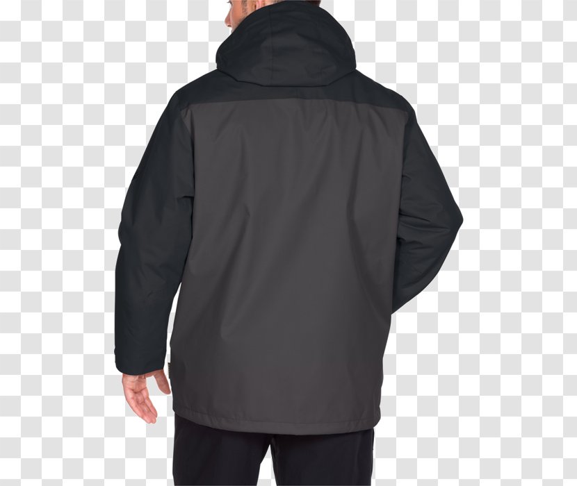 Jacket Hoodie Clothing Overcoat Outerwear - Black Transparent PNG