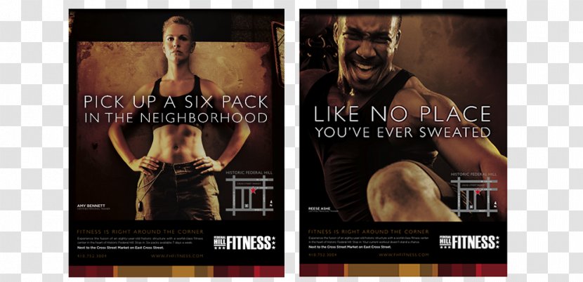 Muscle Poster - Film - Gym Advertising Transparent PNG