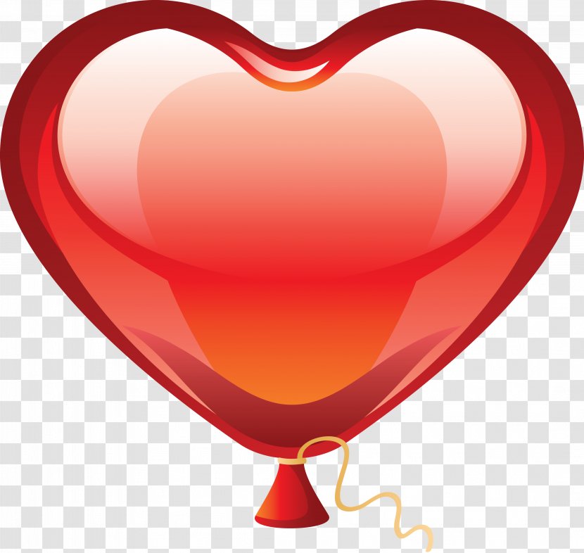 Heart Balloon Clip Art - Balon Transparent PNG