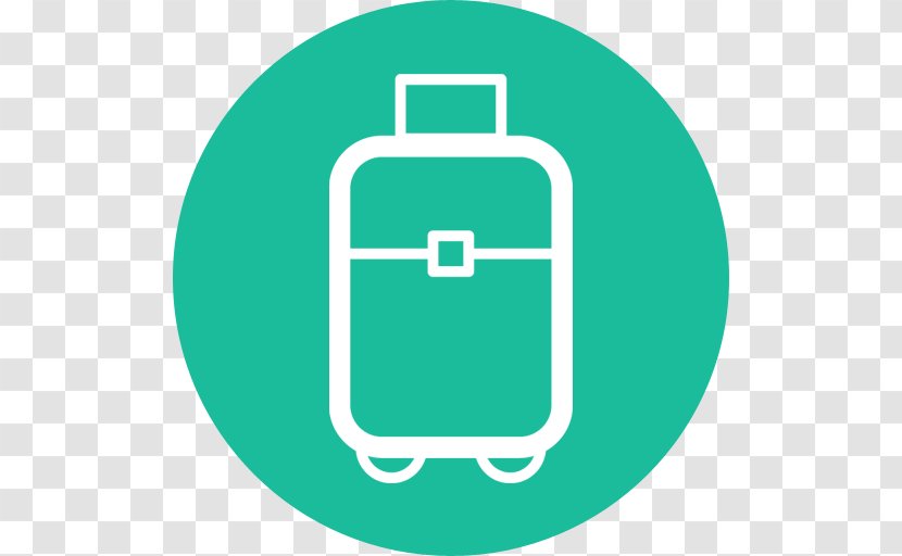 Travel Icon Design Flat Desktop Wallpaper - Green - Suitcase Transparent PNG