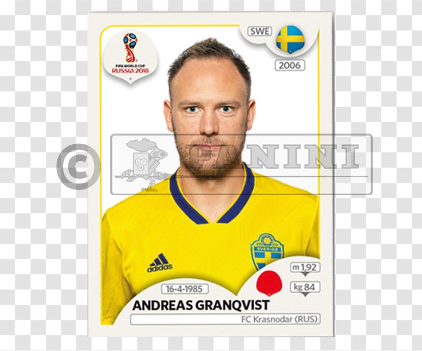 Martin Olsson 2018 World Cup Sweden National Football Team Panini Group - Sticker Album Transparent PNG