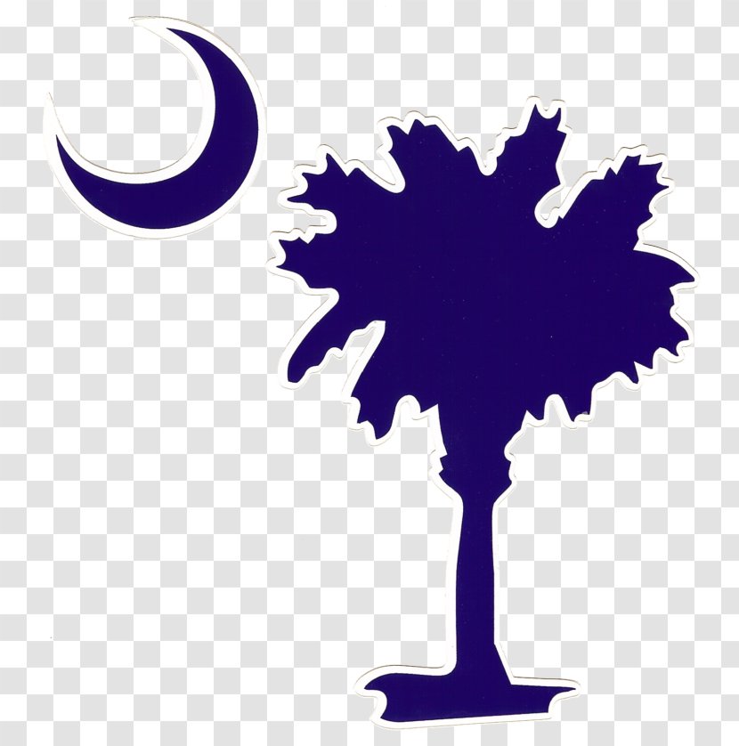 Sabal Palm Flag Of South Carolina Arecaceae Crescent, Tree - Plant Transparent PNG