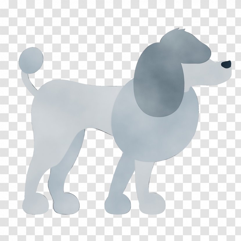 Cartoon Dog - Poodle - Figurine Miniature Transparent PNG