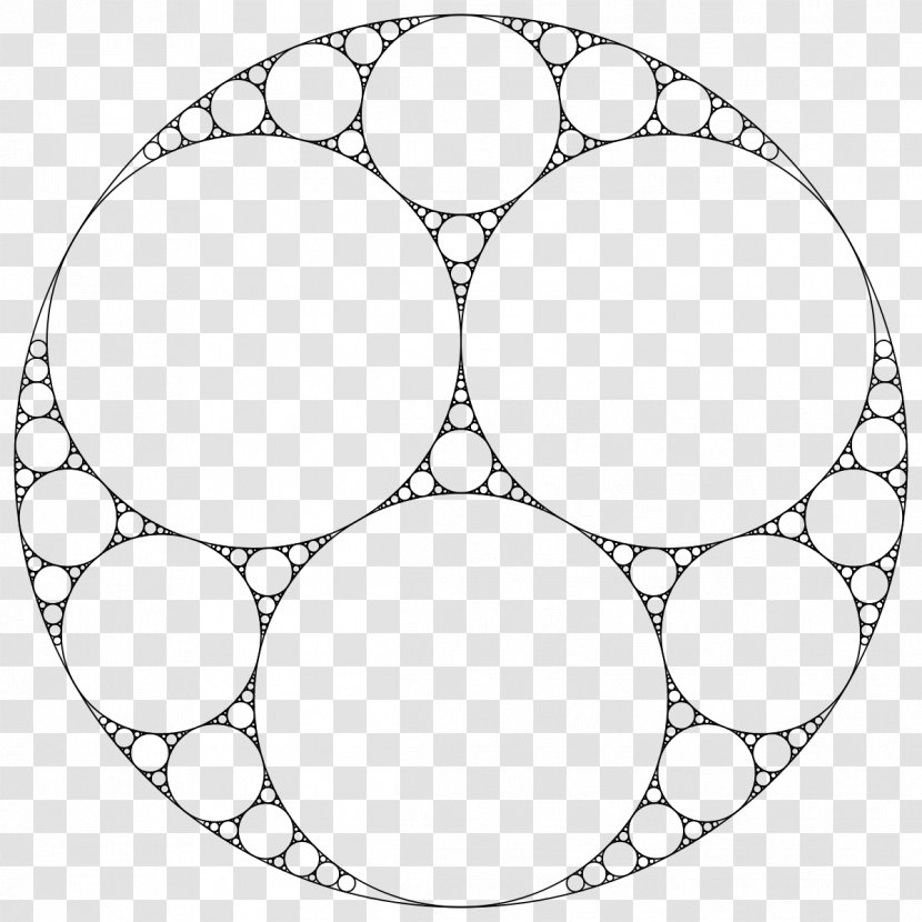 Apollonian Gasket Fractal Tangent Circles Problem Of Apollonius - Raster Graphics - Circle Transparent PNG