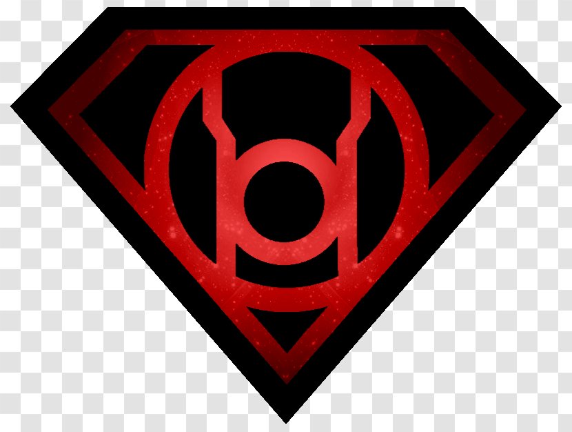 Clark Kent Green Lantern Corps Sinestro Red - Brand - Superman Shield Template Transparent PNG