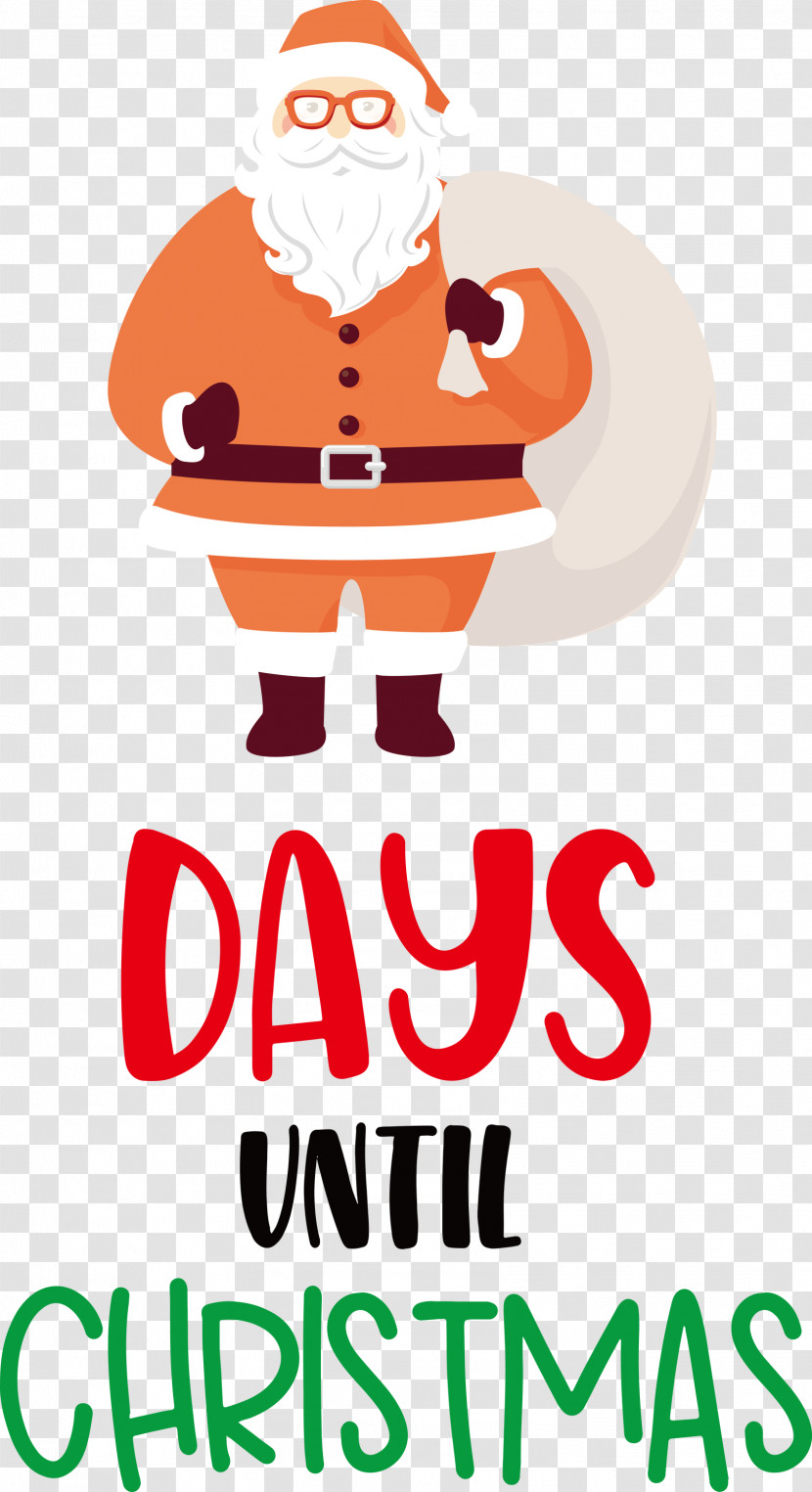 Days Until Christmas Christmas Santa Claus Transparent PNG