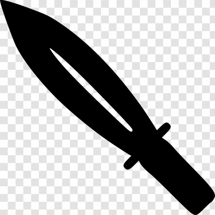Throwing Knife Graphics Product Design - Black And White Transparent PNG
