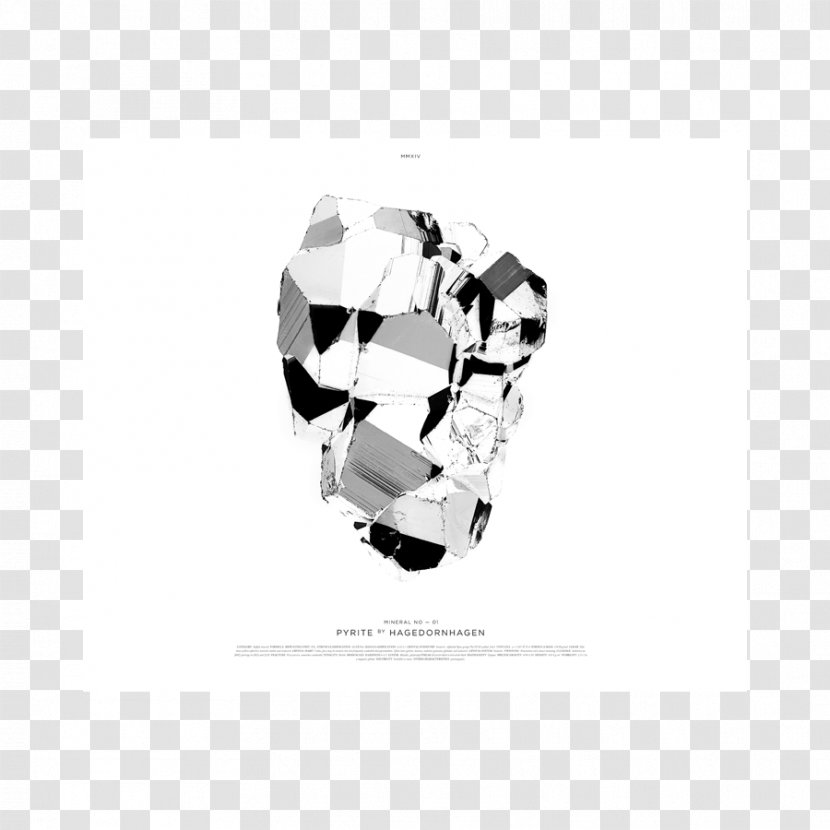 Pyrite Poster Mineral Hagedornhagen Aps - Silver - Design Transparent PNG