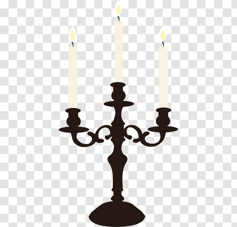 Chandelier Candle Clip Art - Silhouette - Vector European-style White Transparent PNG