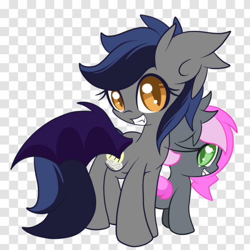 Cat Pony Applejack Rarity Horse - Heart - Cute Bat Drawings Transparent PNG