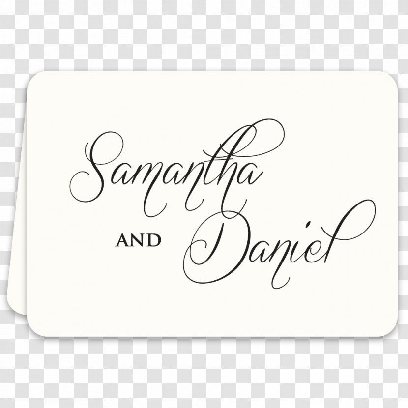 Calligraphy Font - White - Rustic Card Transparent PNG