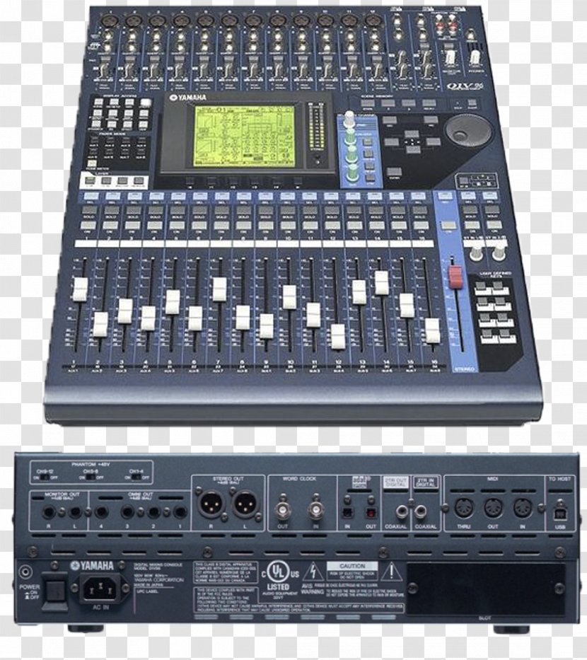 Audio Mixers Digital Mixing Console Yamaha 01V Corporation - Desk Transparent PNG