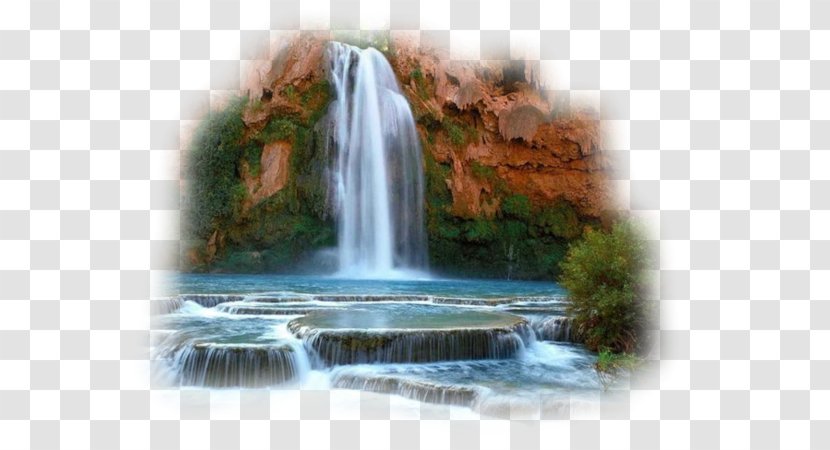 Havasu Falls Beaver Ban Gioc–Detian Kaieteur Waterfall - Havasupai Indian Reservation - Vector Transparent PNG