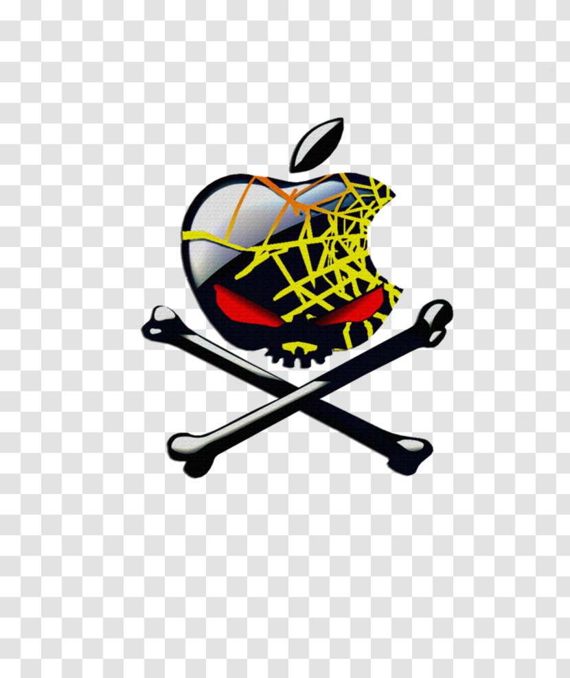 Apple Skull & Bones And Crossbones - Logo Transparent PNG