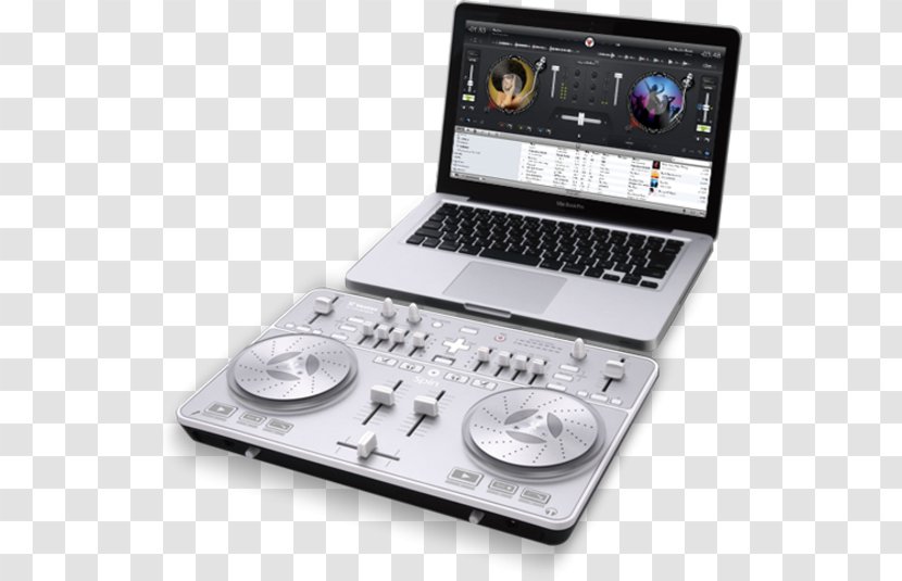 Vestax Spin Audio Mixers DJ Controller Disc Jockey - Tree - Silhouette Transparent PNG