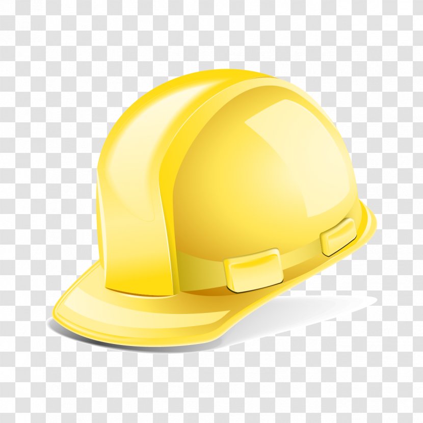 Hard Hats Yellow Product Design Headgear - Helmet - Topi Berbandul Transparent PNG