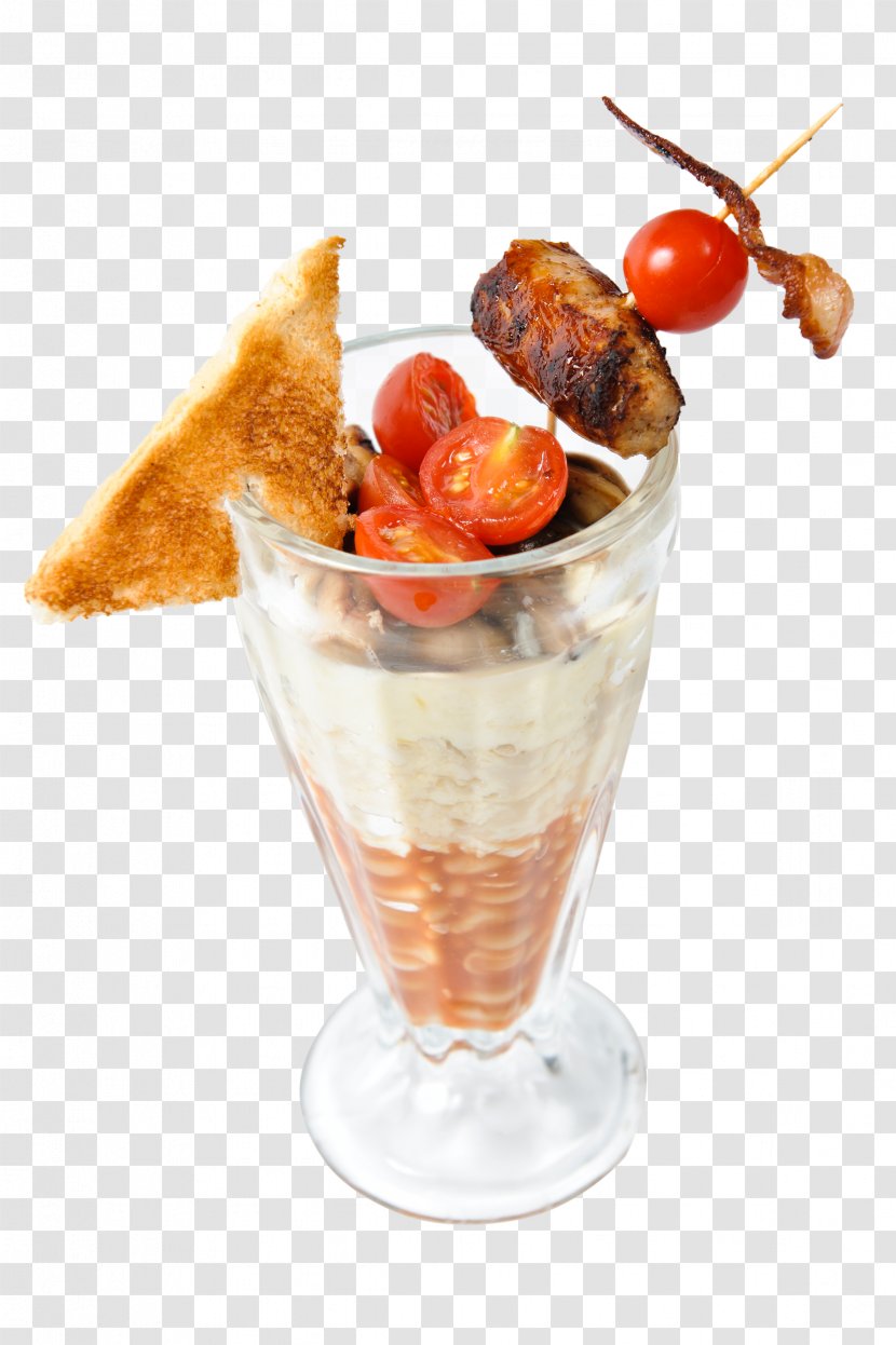 Sundae Knickerbocker Glory Parfait Garnish Drink - Full English Breakfast Transparent PNG