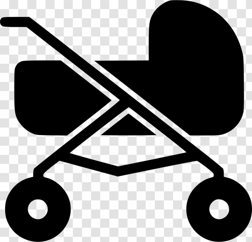 Clip Art Image - Monochrome Photography - Stroller Icon Transparent PNG