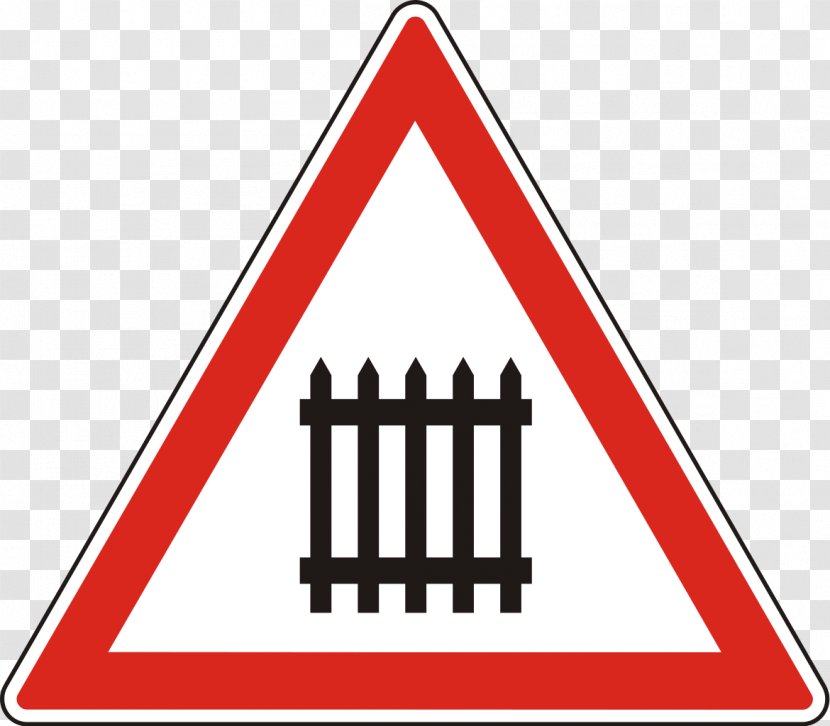 Traffic Sign Road Warning Level Crossing - Light Transparent PNG