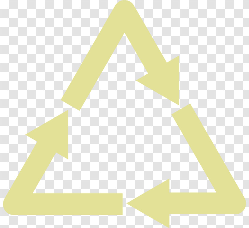 Yellow Line Triangle Font Logo Transparent PNG