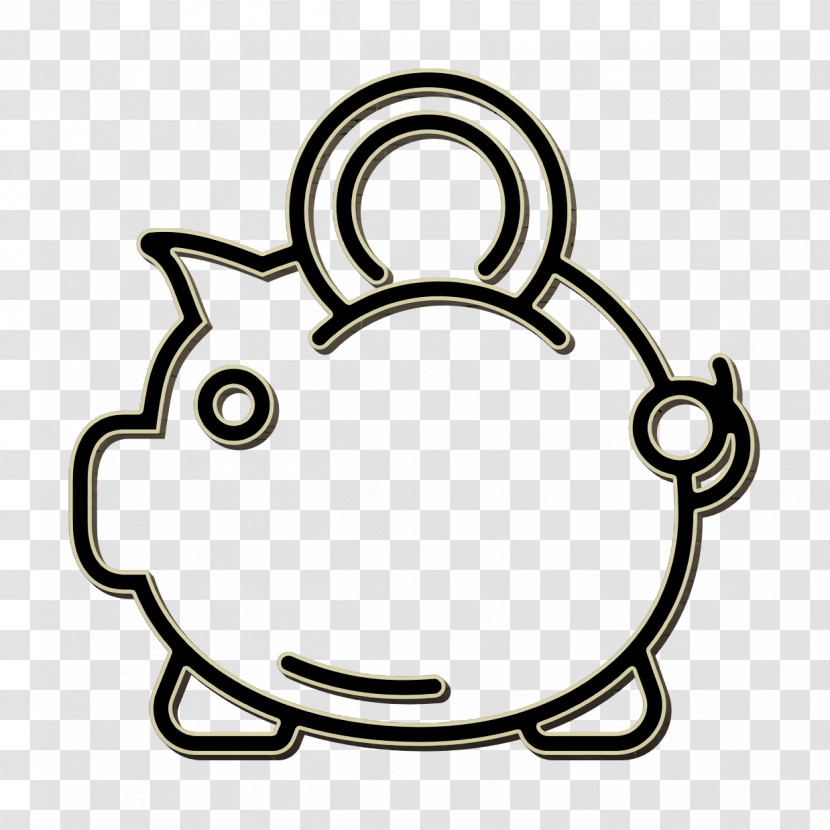 Money Icon Business Icon Piggy Bank Icon Transparent PNG
