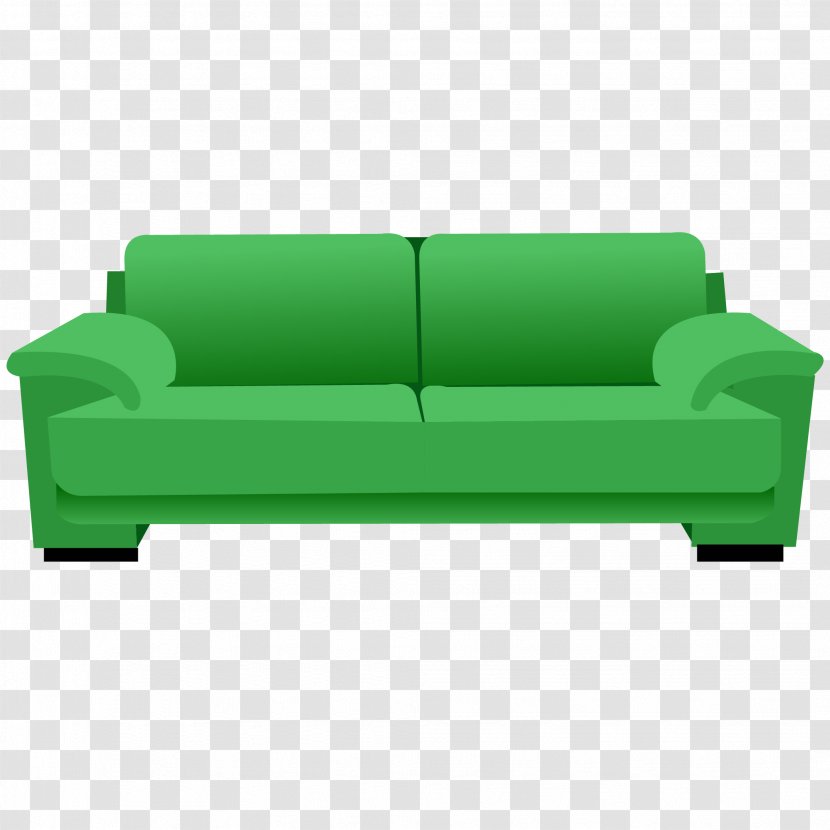 Table Furniture Couch Chair Clip Art - Sofa Bed - Vector Transparent PNG