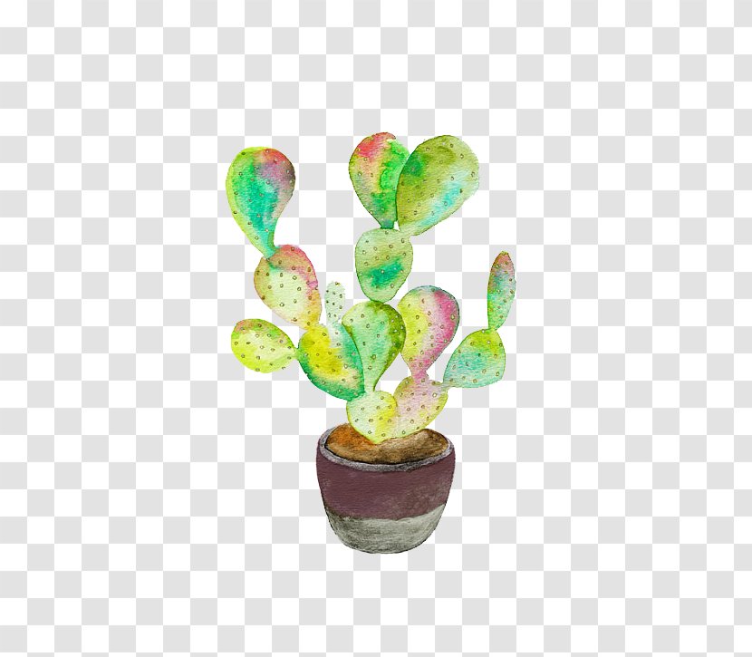 Cactaceae Watercolor Painting Printmaking Illustration - Cactus Transparent PNG