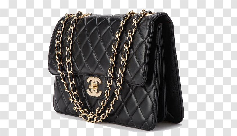Handbag Chanel Leather Fashion - Black - CHANEL Bag Transparent PNG