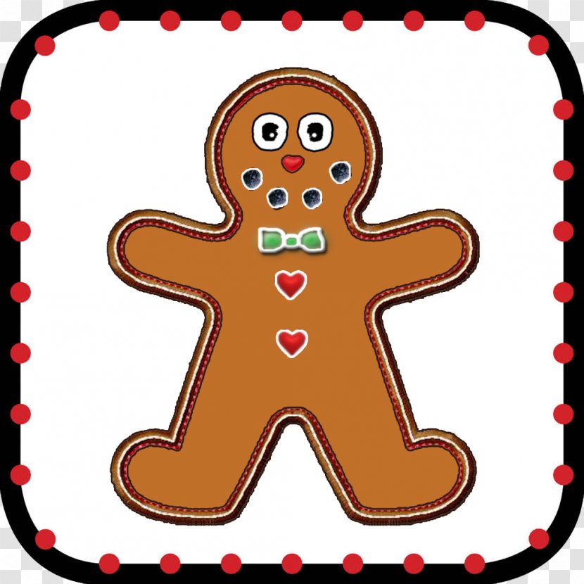Christmas Gingerbread Man Food Lock Screen - Ilocks Transparent PNG