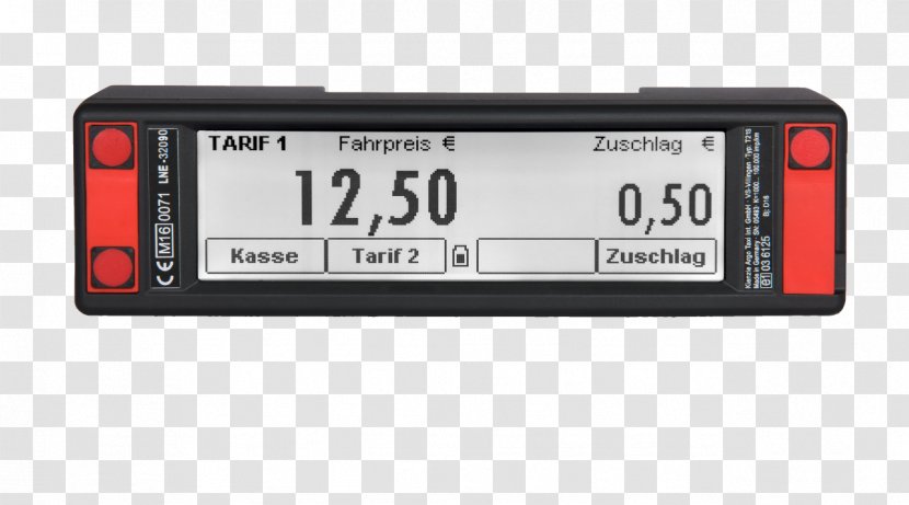 Taximeter Kienzle Computer Electronics - Taxi Meter Transparent PNG