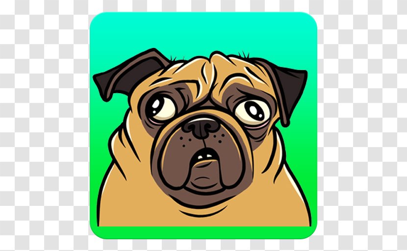 Pug Puppy Dog Breed Art Remix - Frame Transparent PNG