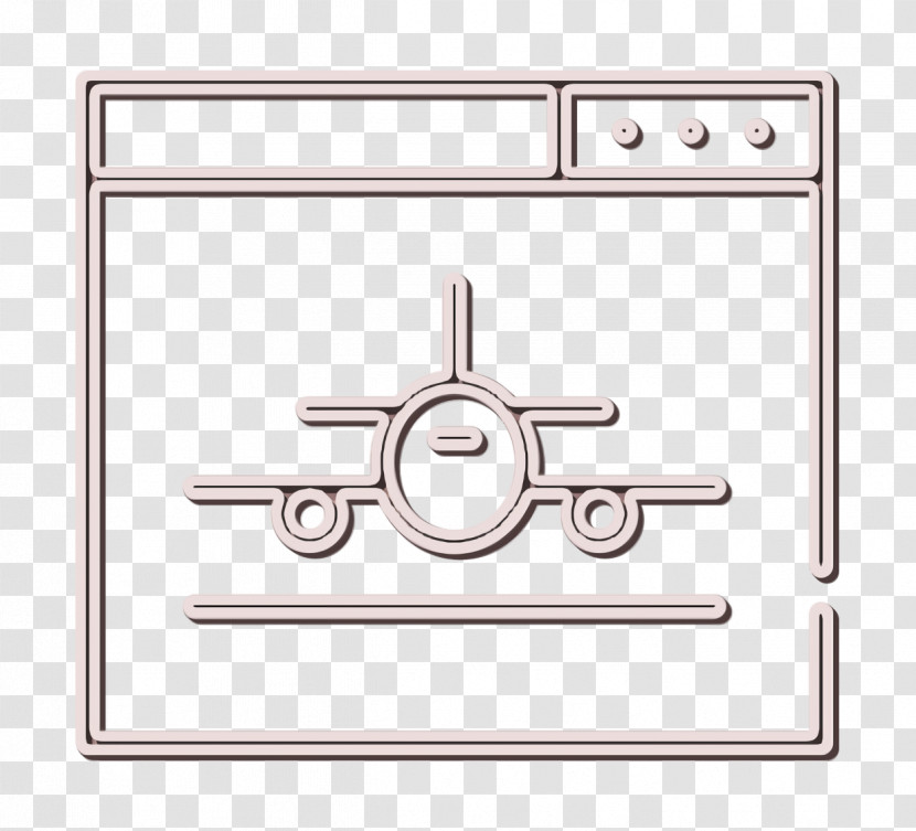 Browser Icon Plane Icon SEO And Online Marketing Elements Icon Transparent PNG