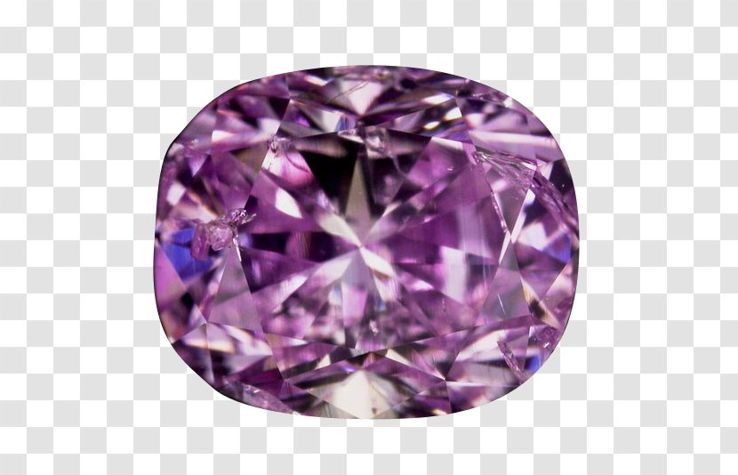 Diamond Color Purple Gemstone Violet - Cut Transparent PNG