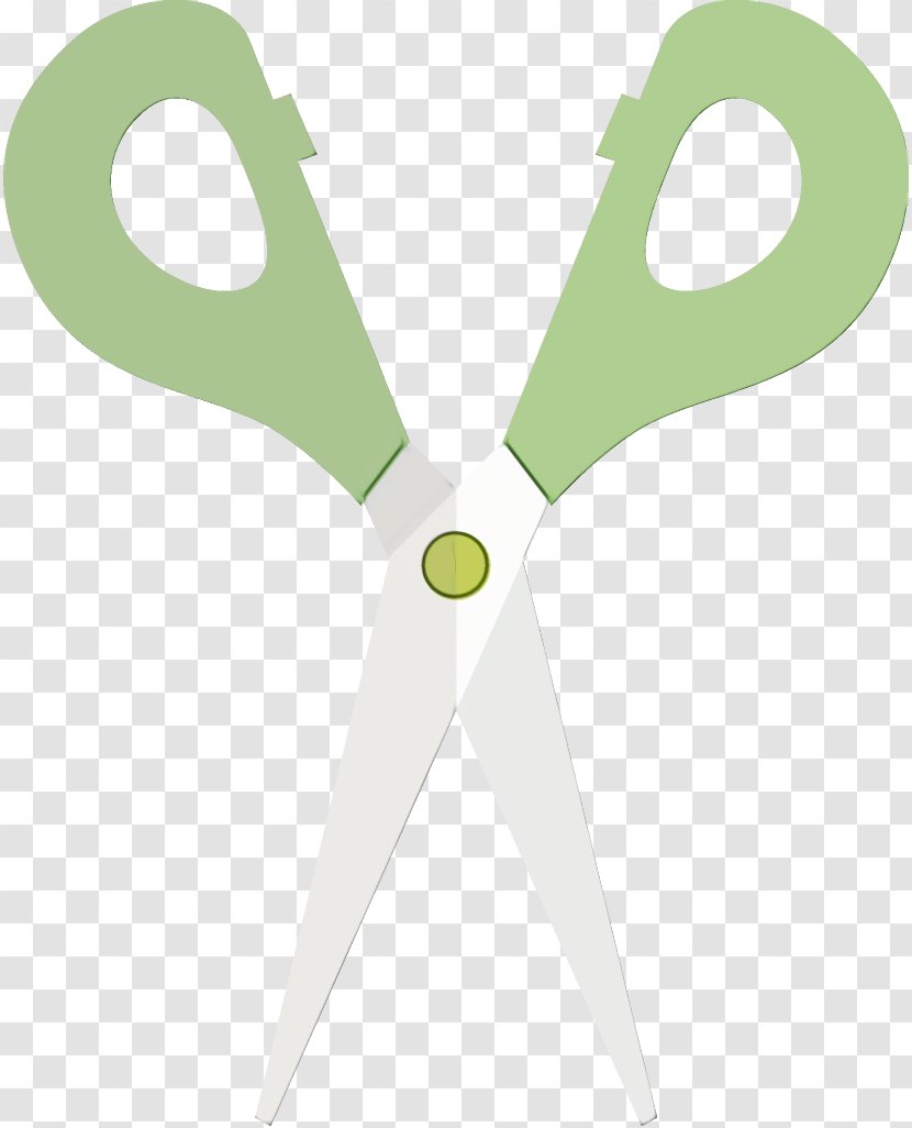 Green Scissors Cutting Tool Office Instrument Supplies Transparent PNG
