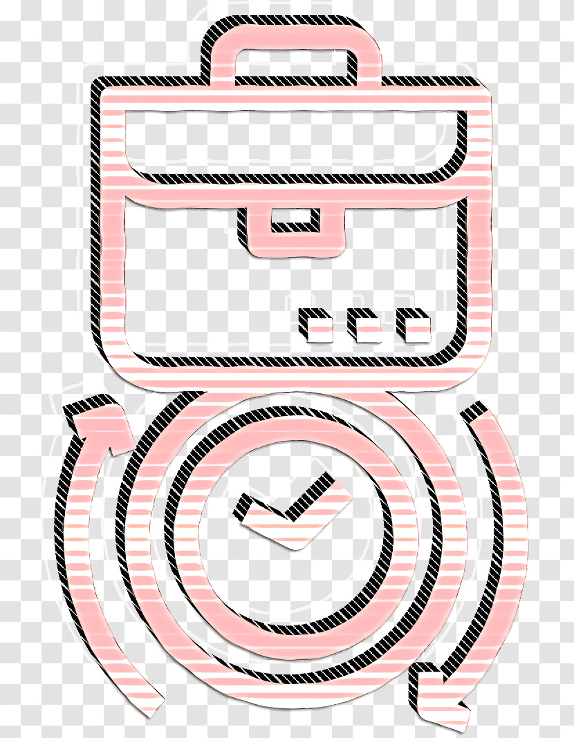 Work Icon Clock Icon Business And Commerce Icon Transparent PNG