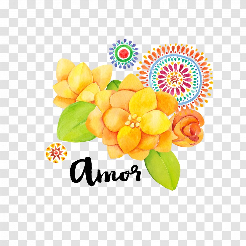 Floral Design Flower - Flowering Plant - Hand-painted Elements Transparent PNG