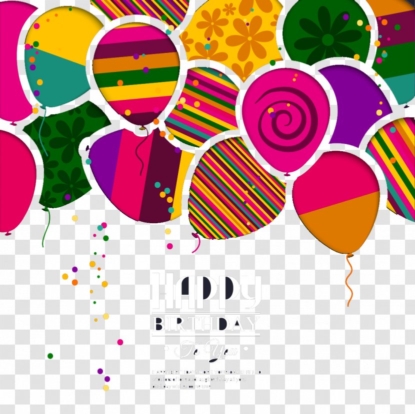 Wedding Invitation Birthday Cake Greeting Card - Stock Photography - Happy Balloons Cartoon Themes Transparent PNG