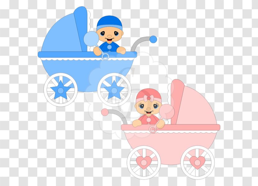 Clip Art Illustration Trolley - Character - Flattened Baby Carriage Transparent PNG