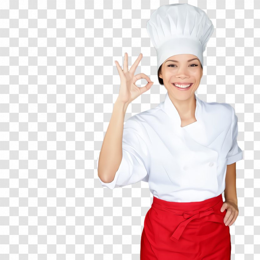 Cook Chef's Uniform Chef Gesture - Chief - Hand Headgear Transparent PNG