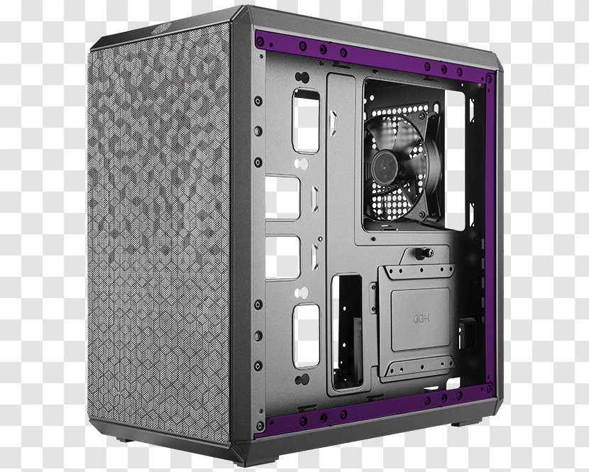 Computer Cases & Housings Power Supply Unit MicroATX Cooler Master Silencio 352 - Wootware - Pattern Box Transparent PNG