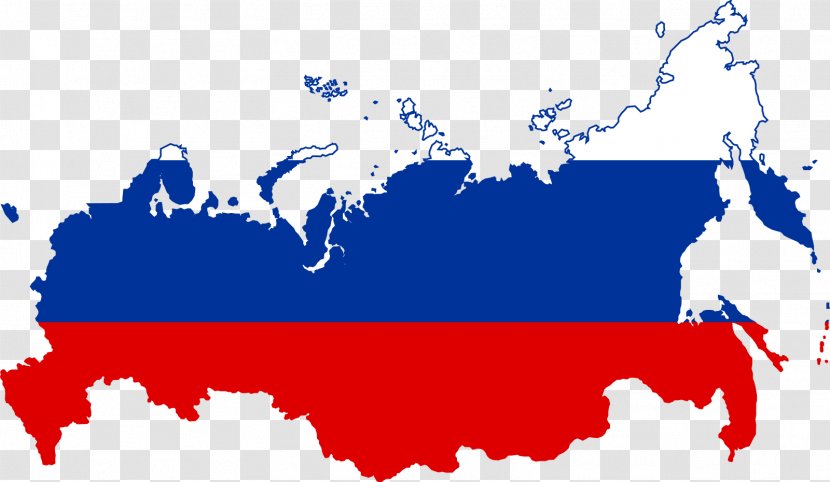 Flag Of Russia Map Transparent PNG