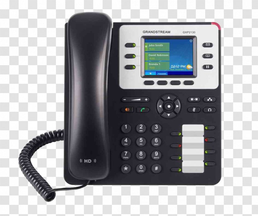 Grandstream Networks VoIP Phone Voice Over IP Telephone GXP2160 - Corded - Ip Pbx Transparent PNG