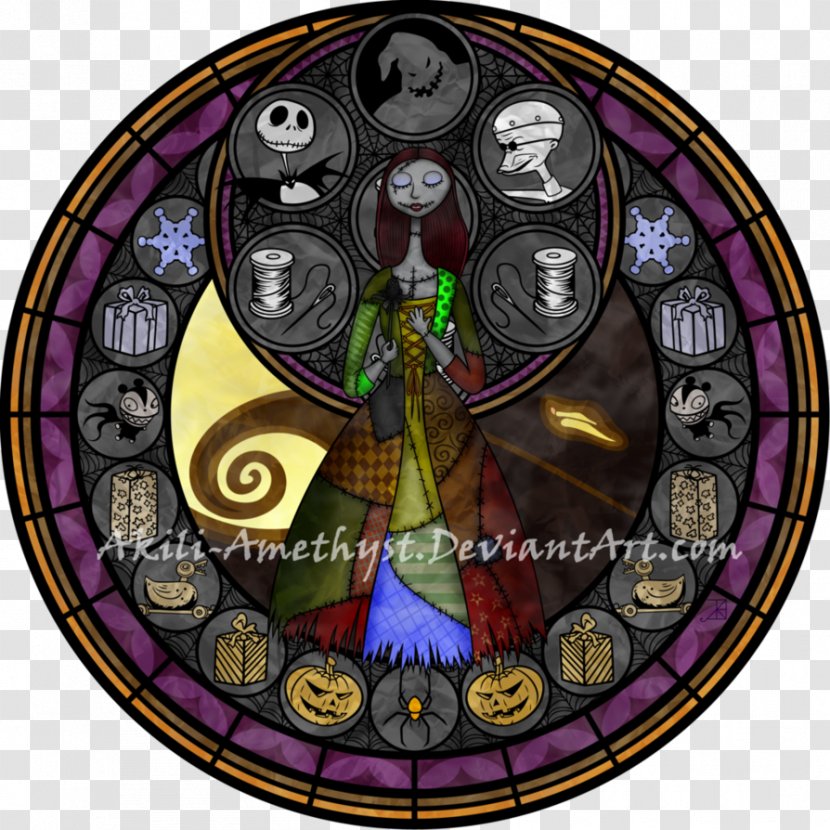 Sally Stained Glass Jack Skellington - Corpse Bride Transparent PNG
