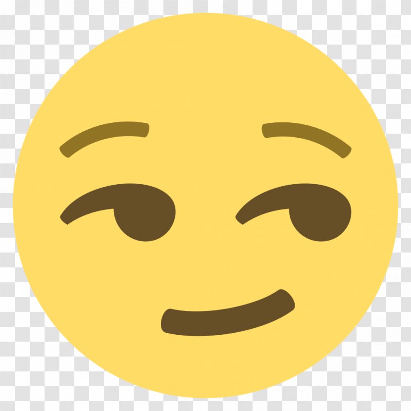 Emoji Smirk Emoticon Sticker Smiley - Face Transparent PNG
