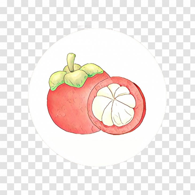 Apple Cartoon - Vegetarian Food - Purple Mangosteen Citrus Transparent PNG